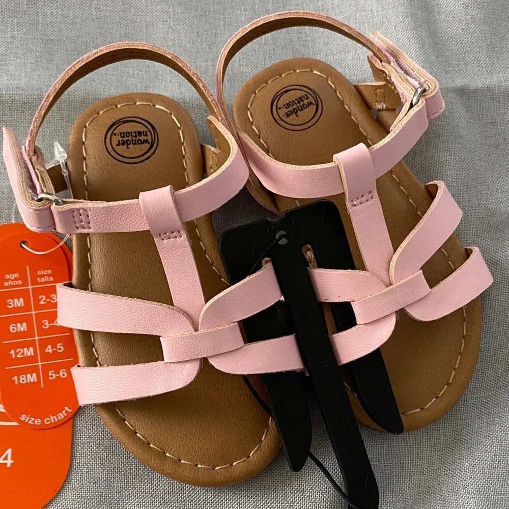 Wonder Nation Light Pink Kids Sandals